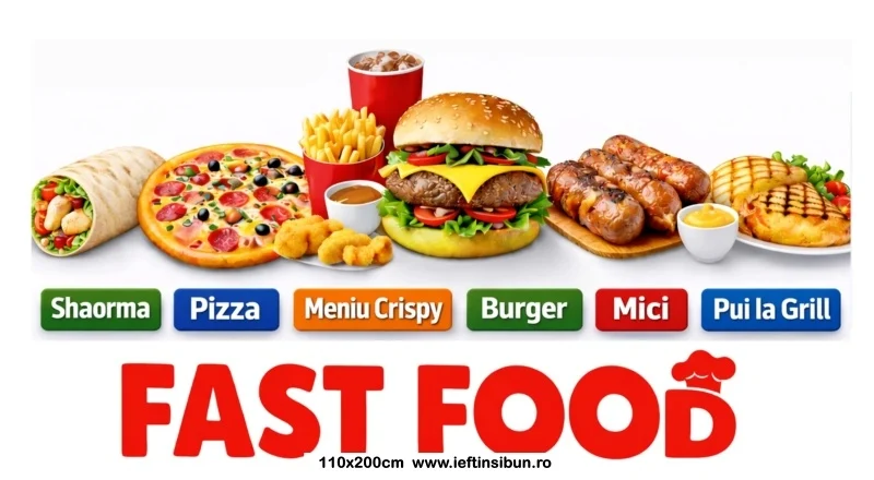 Banner Personalizat „Fast Food”