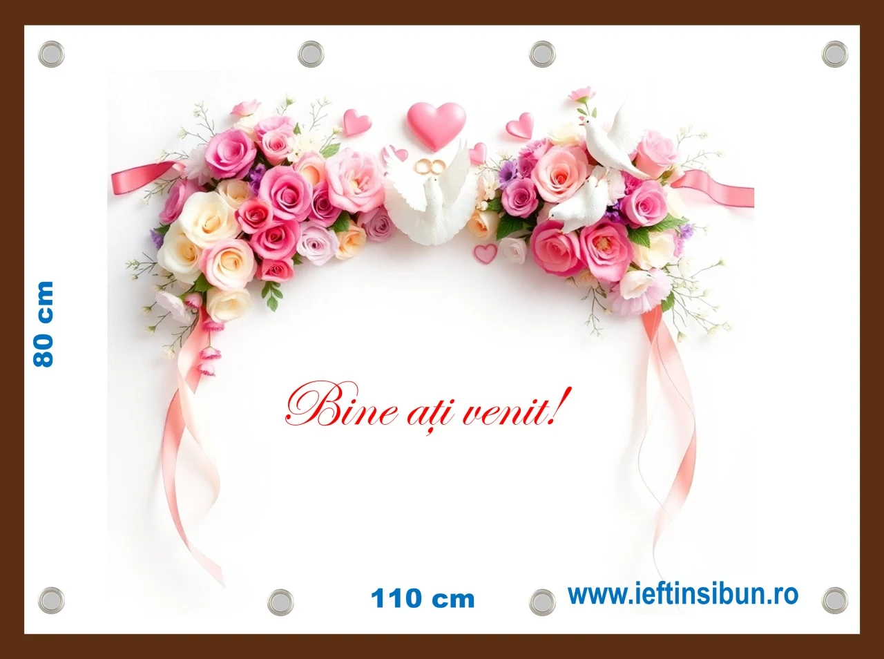 Banner Personalizat Bine ati venit Nunta