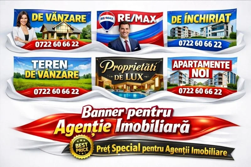 Banner Personalizat Agenție Imobiliară