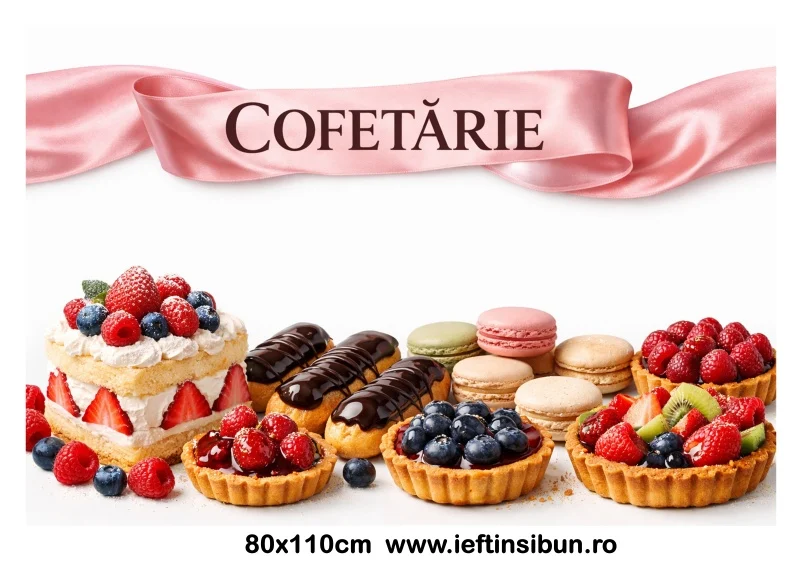 Banner Personalizat Cofetărie
