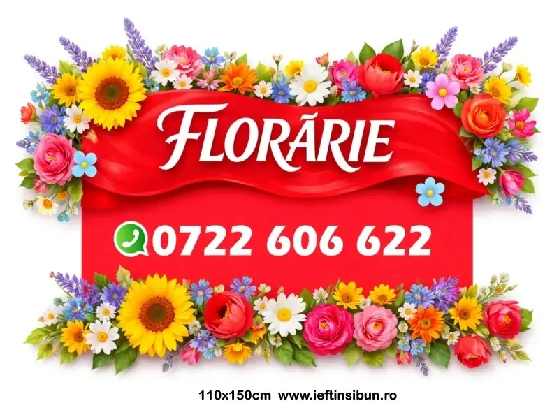 Banner Personalizat Florărie