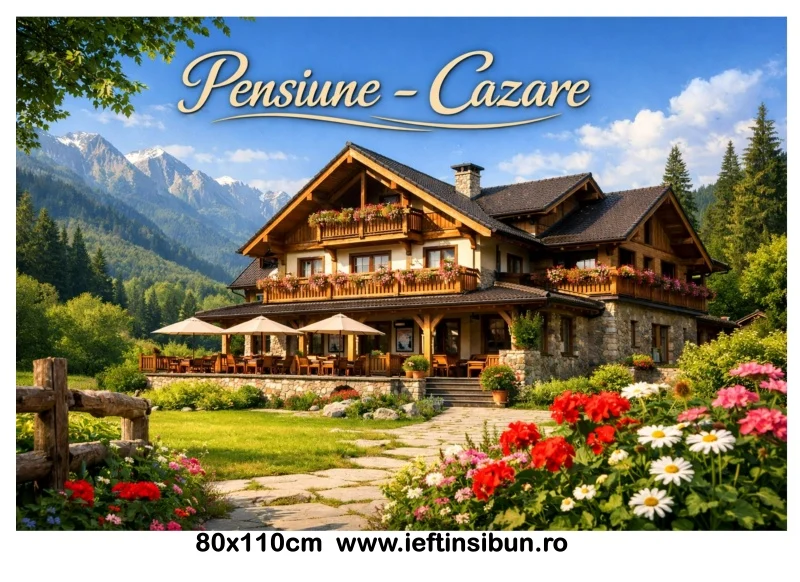 Banner Personalizat Pensiune – Cazare