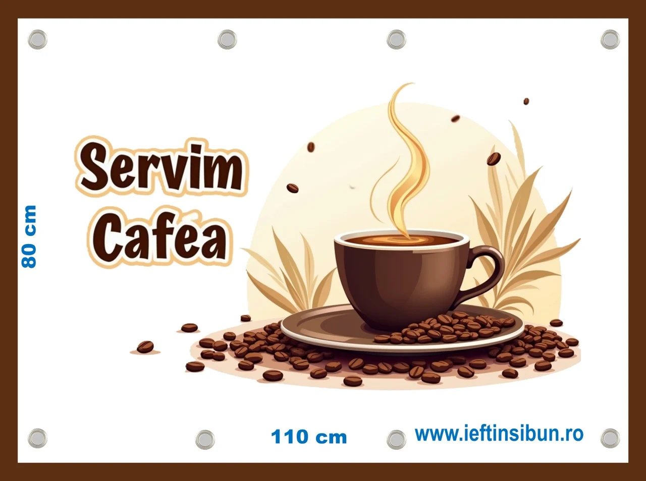 Banner Personalizat „Servim Cafea”